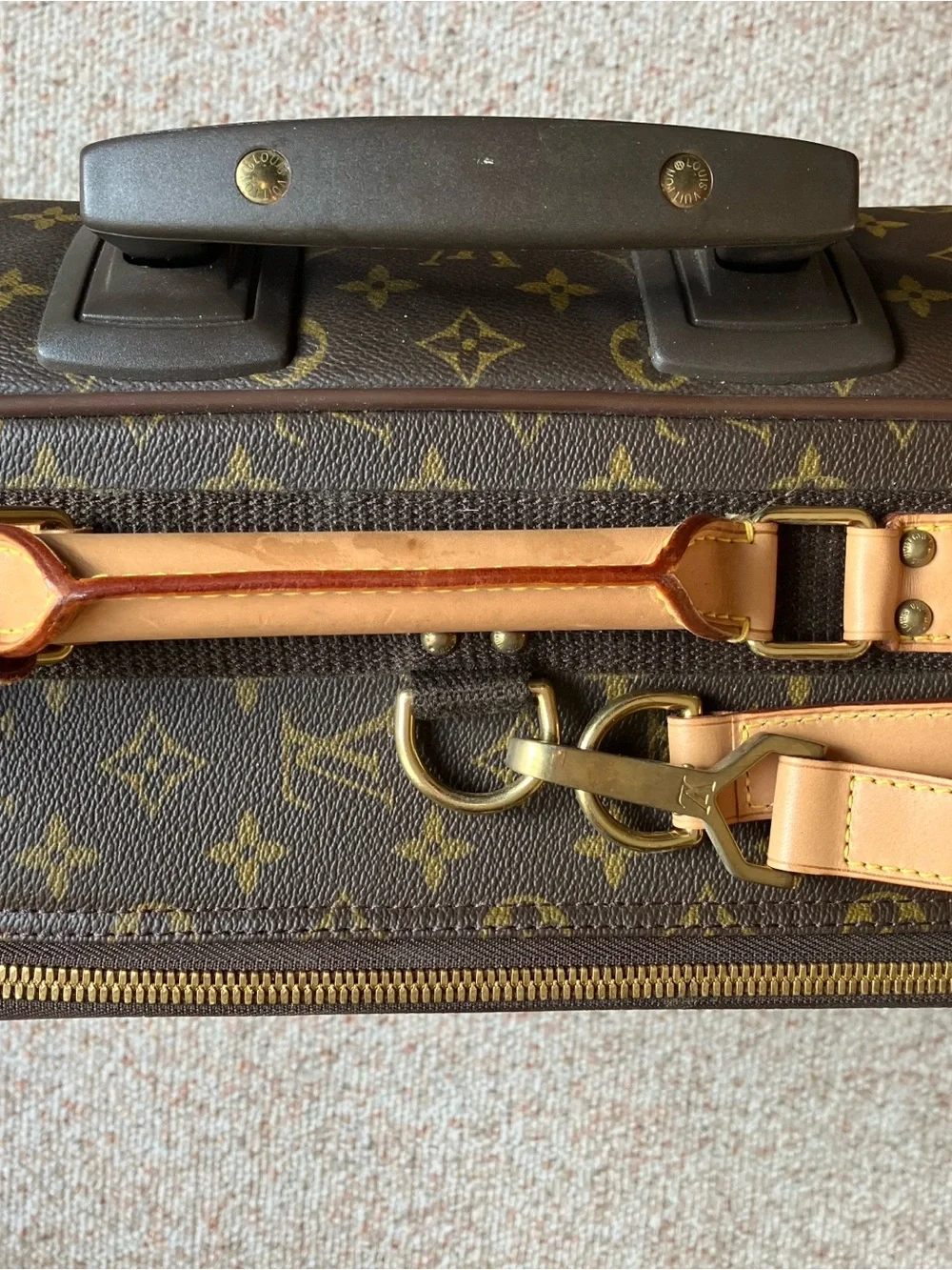 Louis Vuitton Monogram Pegase 55 Rolling Carry-On with Natural Trim